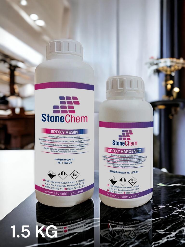 STONECHEM%20STONEMIX%20Hobby%20Epoxy%20Reçine/%20Ultra%20Şefaf%20Stonechem%20Epoksi%20Reçine%201500%20GR