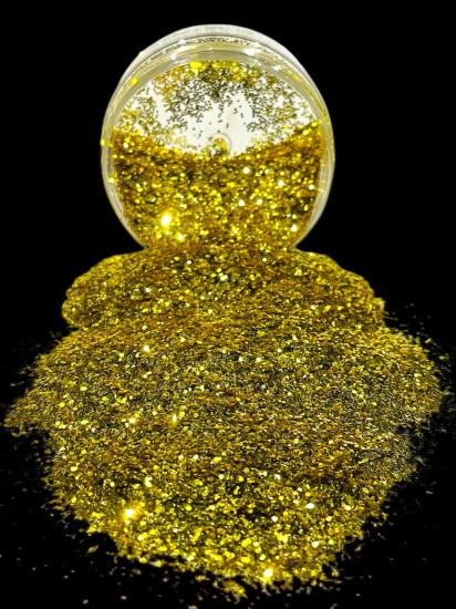  Epoksi Glitter Sim 50 Gr Kalın Mikron Parlak Gold